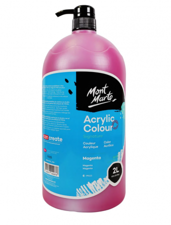 Culori acrilice - Vopsea acrilica Mont Marte Signature 2L - Magenta