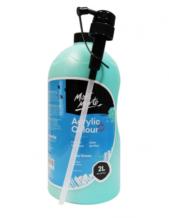 Culori acrilice - Vopsea acrilica Mont Marte Signature 2L- Aqua Green