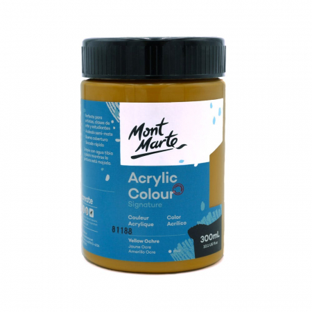 PICTURA SI GRAFICA - MSCH3005 Vopsea acrilică Mont Marte Studio 300ml - Yellow Ochre