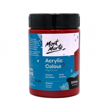 PICTURA SI GRAFICA - MSCH3011 Vopsea acrilică Mont Marte Studio 300ml – Crimson