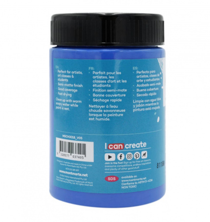 MSCH3018 Vopsea acrilică Mont Marte Studio 300ml - Cobalt Blue [1]