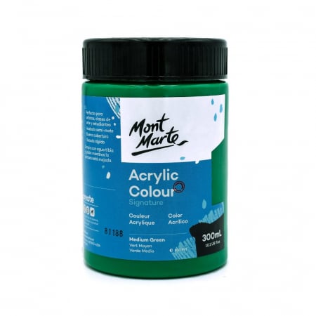 PICTURA SI GRAFICA - MSCH3023 Vopsea acrilică Mont Marte Studio 300ml - Medium Green