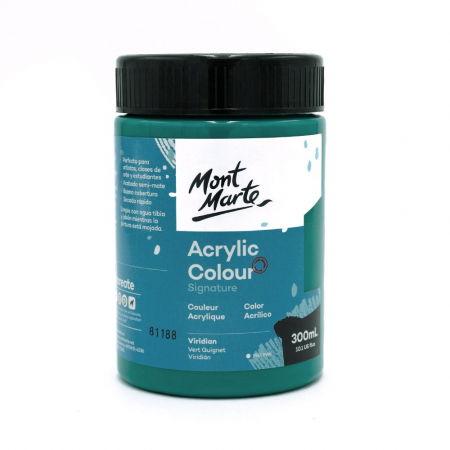 Studio Acrylic  300 ml - MSCH3025 Vopsea acrilică Mont Marte Studio 300ml - Viridian