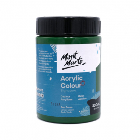 Studio Acrylic  300 ml - MSCH3026 Vopsea acrilică Mont Marte Studio 300ml - Sap Green