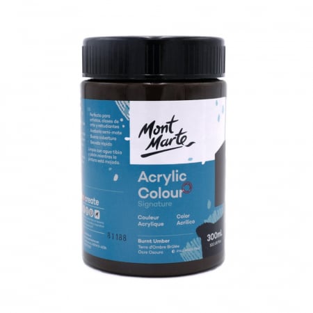 PICTURA SI GRAFICA - MSCH3027 Vopsea acrilică Mont Marte Studio 300ml - Burnt Umber