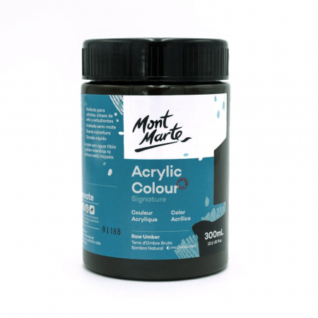 Studio Acrylic  300 ml - MSCH3028 Vopsea acrilică Mont Marte Studio 300ml - Raw Umber