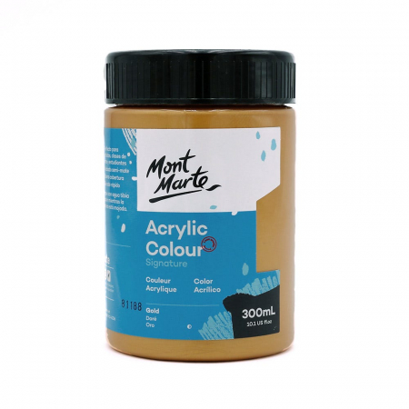 Studio Acrylic  300 ml - MSCH3033 Vopsea acrilică Mont Marte Studio 300ml – Gold