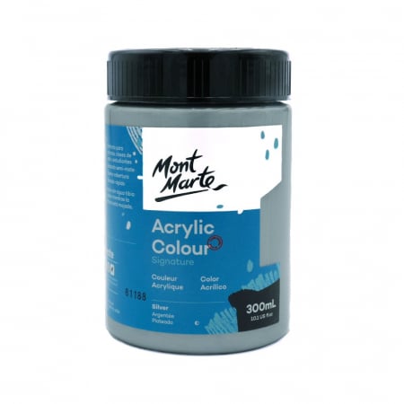 Studio Acrylic  300 ml - MSCH3034 Vopsea acrilică Mont Marte Studio 300ml – Silver