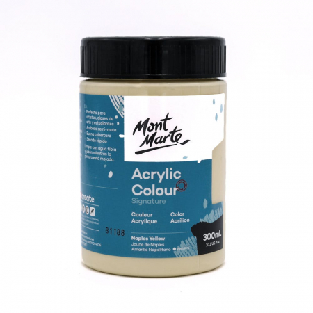 Studio Acrylic  300 ml - MSCH3035 Vopsea acrilică Mont Marte Studio 300ml - Naples Yellow