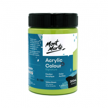 Studio Acrylic  300 ml - MSCH3046 Vopsea acrilică Mont Marte Studio 300ml - Yellow Green