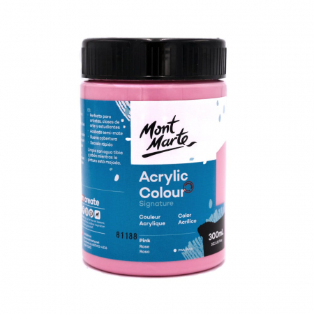 Studio Acrylic  300 ml - MSCH3050 Vopsea acrilică Mont Marte Studio 300ml- Pink