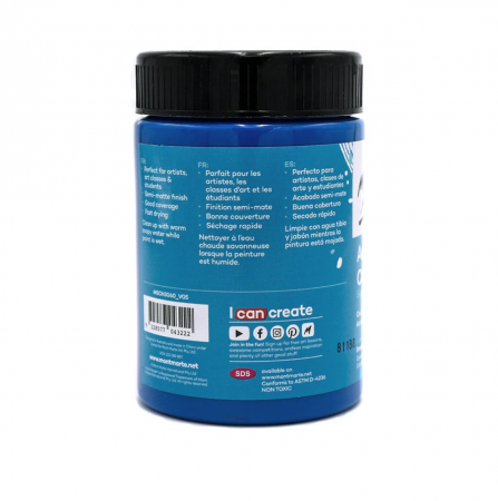 MSCH3060 Vopsea acrilică Mont Marte Studio 300ml - Deep Cyan [1]