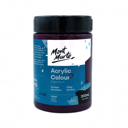 Culori acrilice - MSCH3061 Vopsea acrilică Mont Marte Studio 300ml - Violet