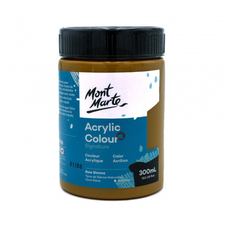 Culori acrilice - MSCH3062 Vopsea acrilică Mont Marte Studio 300ml - Raw Sienna
