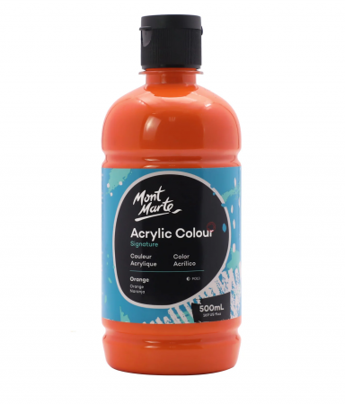 Signature Acrylic 500 ml - MSCH5003 Vopsea acrilică Mont Marte Signature 500ml - Orange