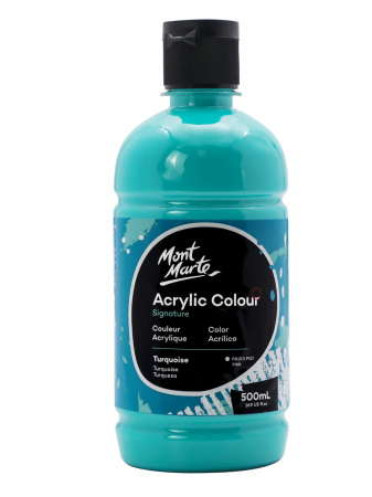 Signature Acrylic 500 ml - MSCH5007 Vopsea acrilică Mont Marte Signature 500ml - Turquoise
