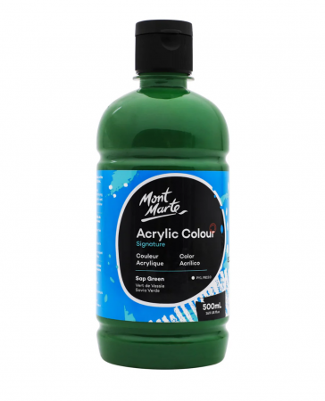 Signature Acrylic 500 ml - MSCH5008 Vopsea acrilică Mont Marte Signature 500ml - Sap Green