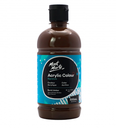 Signature Acrylic 500 ml - MSCH5009 Vopsea acrilică Mont Marte Signature 500ml - Burnt Umber