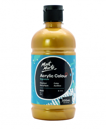 PICTURA SI GRAFICA - MSCH5023 Vopsea acrilică Mont Marte Signature 500ml - Gold