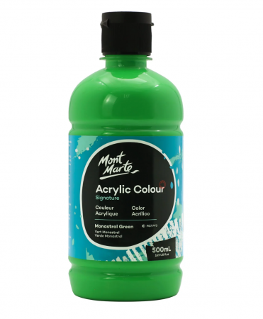 PICTURA SI GRAFICA - MSCH5036 Vopsea acrilică Mont Marte Signature 500ml - Monastral Green