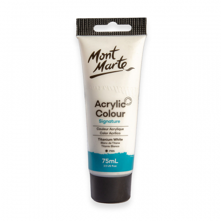 Studio Acrylic 75 ml - MSCH7501 Vopsea acrilică Mont Marte 75ml  - Titanium White
