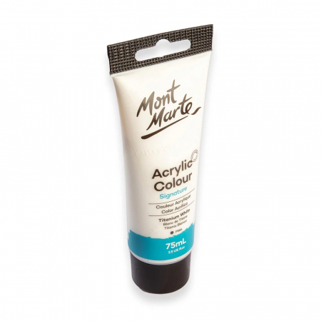 MSCH7501 Vopsea acrilică Mont Marte 75ml  - Titanium White [3]