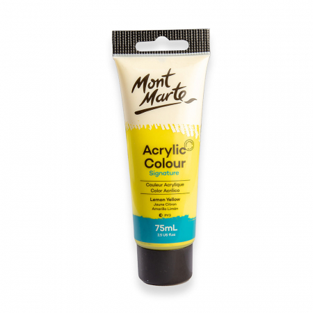 Studio Acrylic 75 ml - MSCH7502 Vopsea acrilică Mont Marte 75ml - Lemon Yellow