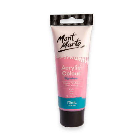 Culori acrilice - MSCH7508 Vopsea acrilică Mont Marte 75ml - Pink