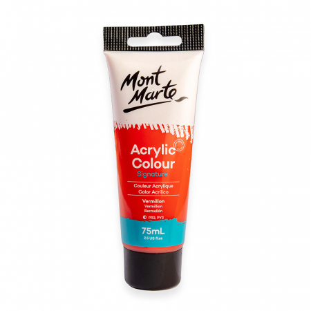 Culori acrilice - MSCH7509 Vopsea acrilică Mont Marte Studio 75ml - Vermillion