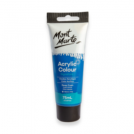 Studio Acrylic 75 ml - MSCH7518 Vopsea acrilică Mont Marte 75ml - Deep Cyan Blue