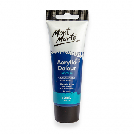 Culori acrilice - Vopsea acrilică Mont Marte 75ml - Phthalo Blue
