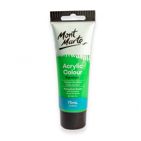 Studio Acrylic 75 ml - MSCH7521 Vopsea acrilică Mont Marte 75ml - Monastral Green