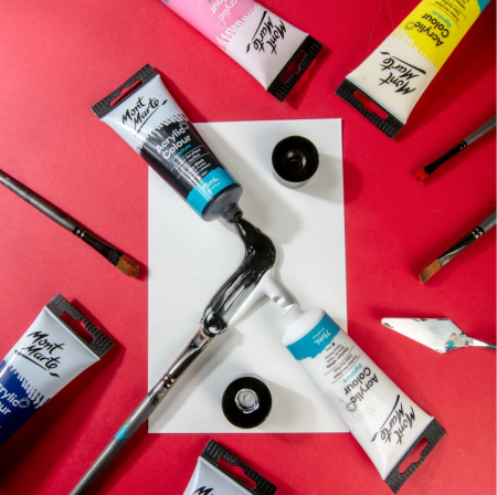 Vopsea acrilica Mont Marte 75ml- Lamp Black [3]