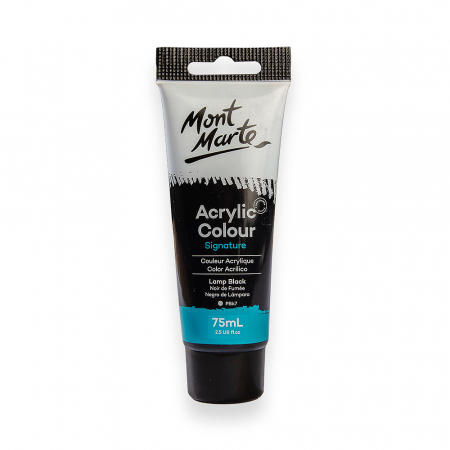 Culori acrilice - Vopsea acrilica Mont Marte 75ml- Lamp Black