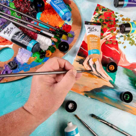 Vopsea acrilica Mont Marte 75ml- Lamp Black [4]