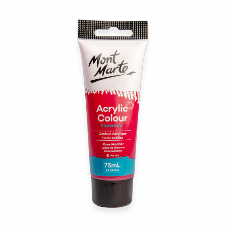 Culori acrilice - Vopsea acrilica Mont Marte 75ml - Rose Madder