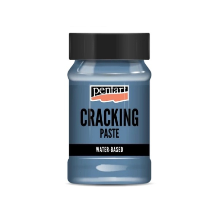 Paste și efecte decorative - Pasta crapare Metalic 100ml Silvery Blue Pentart