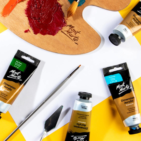 Pensula Mont Marte Artist Taklon Angle 2 [6]