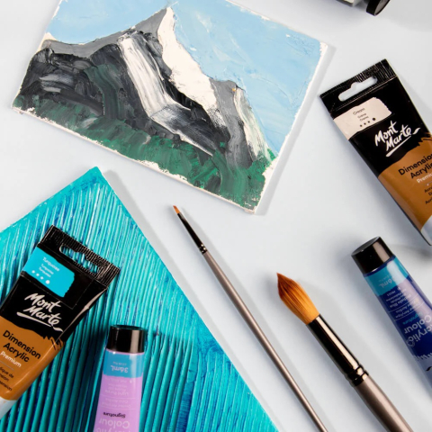 Pensula Mont Marte Artist Taklon Angle 2 [5]