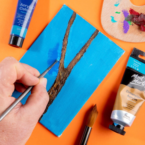 Pensula Mont Marte Artist Taklon Angle 2 [4]