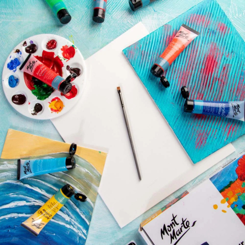 Pensula Mont Marte taklon plata par scurt 6 [6]