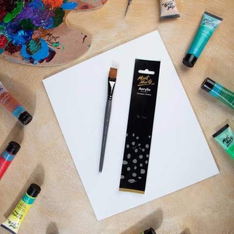 Pensula taklon plata par scurt Mont Marte Nr.16 [7]