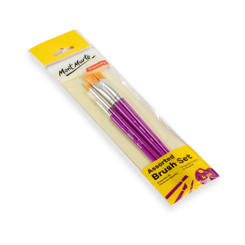 Pensule Discovery acrylic Mont Marte 4/set [1]