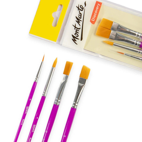 Pensule Discovery acrylic Mont Marte 4/set [2]
