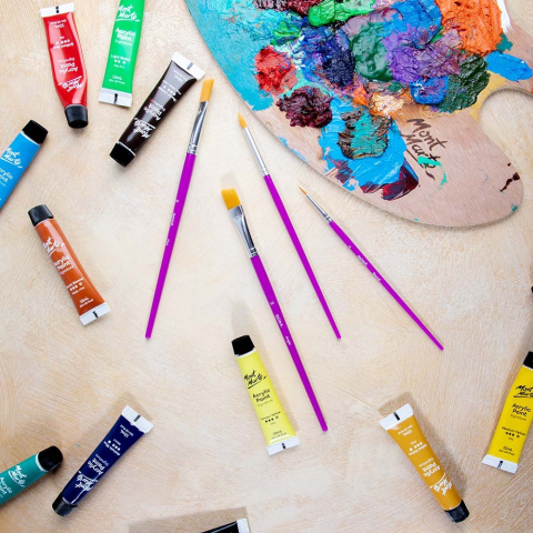 Pensule Discovery acrylic Mont Marte 4/set [7]