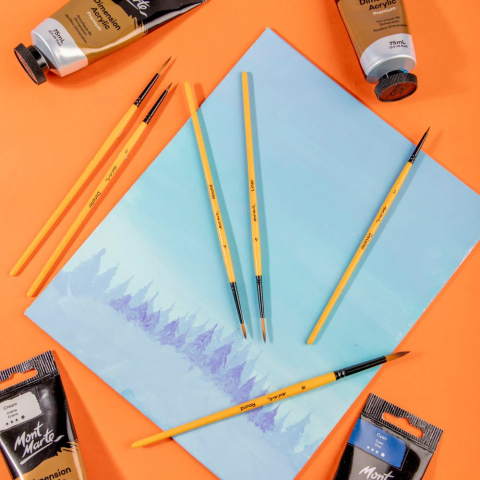 Pensule gallery acrylic Mont Marte 6/set [8]