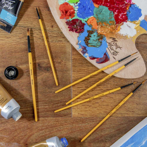 Pensule gallery acrylic Mont Marte 6/set [7]