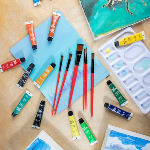 Pensule Discovery acrylic Mont Marte 6/set [7]