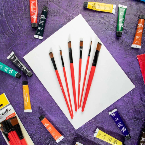 Pensule Discovery acrylic Mont Marte 6/set [8]