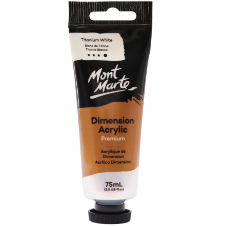 Dimension Acrylic 75ml - PMDA0001 Vopsea acrilică Dimension Mont Marte 75ml - Titanium White